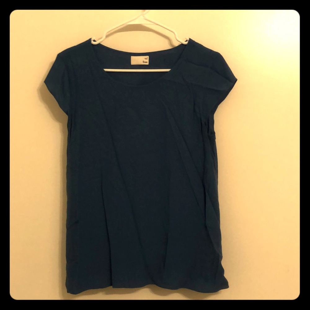 Darker blue shade blouse from Aritzia